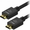 Video kábel AlzaPower AluCore Premium HDMI 2.0 High Speed 4K 2m čierny (APW-CBHDP220B)