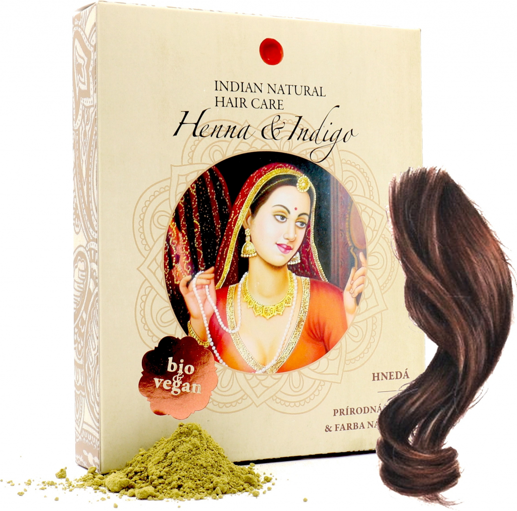Indian Natural Hair Care Henna & Indigo hnedá farba na vlasy 200 g od 8,5 €  - Heureka.sk