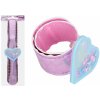 Náramok s ozdobou a glitrom 21,5 cm