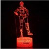 Beling 3D lampa, Fortnite Ghoul, 7 farebná L3DDWS4