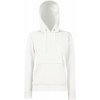 F.O.L. | Classic Lady-Fit Hooded Sweat, Dámska mikina s kapucňou, biela, XS