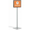 Podlahový stojan, A3, DURABLE INFO STAND BASIC, antracitovo sivá