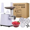 Elektrický mlynček na mäso 2200 W biely 2 kg/min + 3 sitká