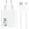 Xiaomi MDY-14-EW USB-A 67W Cestovní Nabíječka + USB-C 6A Datový Kabel White (Bulk)