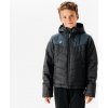 KIPSTA Detská futbalová bunda krátka čierna 151-160 cm