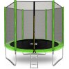 Trampolína Aga SPORT TOP 250 cm Light Green + ochranná sieť+ schodíky