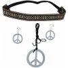GUIRCA Hippie - hipís súprava prívesok + náušnice - 3 ks - 60. roky 8434077184691