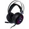 Herné slúchadlá C-TECH Astro (GHS-16), casual gaming, LED, 7 farieb podsvietenia GHS-16