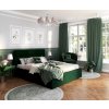 Čalúnená posteľ PASADENA, tmavo zelená