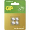 Alkalická gombíková batéria GP Ultra LR44 (A76U) 4ks B30764