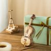 Robotime drevené 3D puzzle Violončelo 58 ks