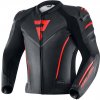 Kožená bunda REBELHORN FIGHTER BLACK/FLO RED 60