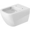 Duravit Happy D.2 - Závesné WC, Rimless, WonderGliss, biela 22220900001