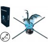 Fotověci Profesionální Čtyřkřídlý 3D LED Hologramový Holografický Projektor HD Zobrazení 100cm Holofan Reklamní Poutač Fan 120W