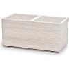 Kvetináč Prosperplast MADERA CASE eco wood 77 cm biely eco