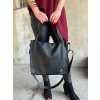 GROSSO Čierna veľká kabelka cez rameno