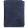 PAOLO PERUZZI Pánska kožená peňaženka | tmavomodrá IN-02-DB