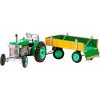 Kovový model Kovap Traktor s prívesom na kľúčik zelený (8594988395033)
