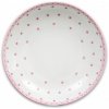 Porcelánový talíř hluboký, Thun, Tom, Růžové puntíky