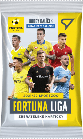 Sportzoo Futbalové karty Fortuna Liga SK 2021-22 Hobby balíček