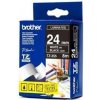 páska BROTHER TZ355 biele písmo, čierna páska Tape (24mm) (TZE355)