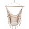 GARDEN LINE Hojdačka – brazílske závesné kreslo BOHO 130 × 100 CM béžová HAM3316