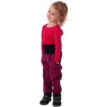 Detské softshellové nohavice jeseň zima ružové fuchsiové
