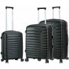 Cestovné kufre set 3ks Madisson Linea EXP S, M, L 211 L čierna