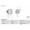 BOSCH Alternátor 0986049131