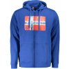 NORWAY 1963 Perfektná Pánska Mikina na zips Modrá Farba: Modrá, Veľkosť: XL