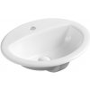 Olsen Spa OVALE I zápustné oválne umývadlo 51 x 42,5 x 18 cm, Biela OLKLT6001