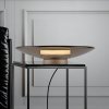 PURE LED stolová lampa Moon, sklo v bronzovej farbe/hliníkový stmievač - 4594-97