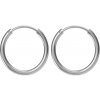 Argento Strieborné náušnice krúžky - 12 mm priemer 67493
