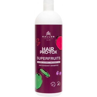 Kallos Pro-Tox SuperFruits Antioxidant Shampoo šampón s vitamínmi a antioxidantmi šampón 1000 ml