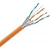 KELine SFTP, Cat6A, drot, LSOH, B2ca, AWG23, 10Gbit, cievka 500m - oranž KE550HS23-B2ca