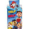Jerry Fabrics Detská posteľná bielizeň Paw Patrol Just Yelp for Help Ryder Chase Marshall Rubble Skye prikrývka 140 x 200 + vankúš 70 x 90 cm, 100% bavlna Nickelodeon