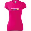 Turistické značky všetky - Dámske Fantasy športové (dresovina) - L ( Neon Pink )