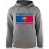Fan-shop Mikina BARCELONA FC Bandera šedé velikost: M
