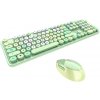 Bezdrôtový set klávesnica + myš MOFII Sweet 2.4G (zelená) SMK-623387AG Green