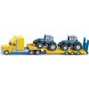 Siku Super - Ťahač s vlekom a 2 traktory New Holland 1:87