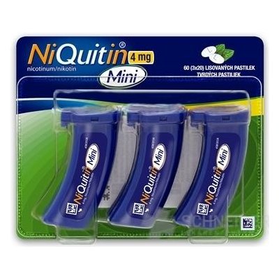 NiQuitin Mini 4 mg 3x20ks pas ord (3x20) 1x60 ks
