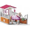 Schleich 42368 Stajňa s kobylou Lusitano