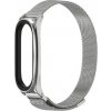 Xiaomi Mi Band 3/4/5/6 náhradný náramok - Milánský tah magnetický Farba: Strieborná MBSCZ-5MTSTR