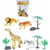 Zvieratká safari 10-16cm set 4ks s doplnkami