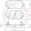 Sada brzdových platničiek kotúčovej brzdy A.B.S. 37296
