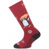 Lasting detské merino lyžiarske ponožky SJT 304 červená