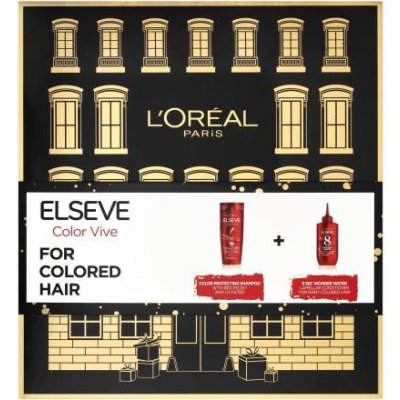 L'Oréal Paris Elseve Color-Vive darčekový set šampón Elseve Color Vive 250 ml + balzam na vlasy Elseve Color Vive 8 Second Wonder Water 200 ml pre ženy