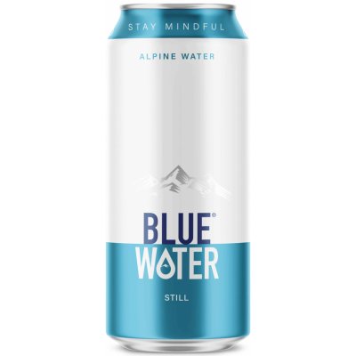 Blue Water nesýtená voda v plechovke 500 ml