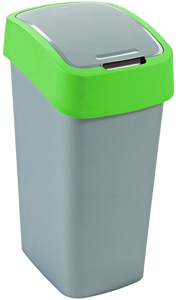 CURVER Odpadkový kôš Flipbin 50 l, strieborno - zelený od 15,16 € -  Heureka.sk