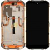 Továrenský Doogee S96 Pro oranžový LCD displej s dotykovým rámom predný panel